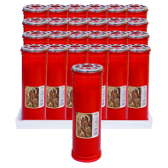Candelă cu capac anti-vânt T60, 24 buc/set, timp de ardere 70 ore